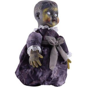 Halloween Decor 1Pcs Scary Haunted Activated Sound Walking Glowing Creepy Doll